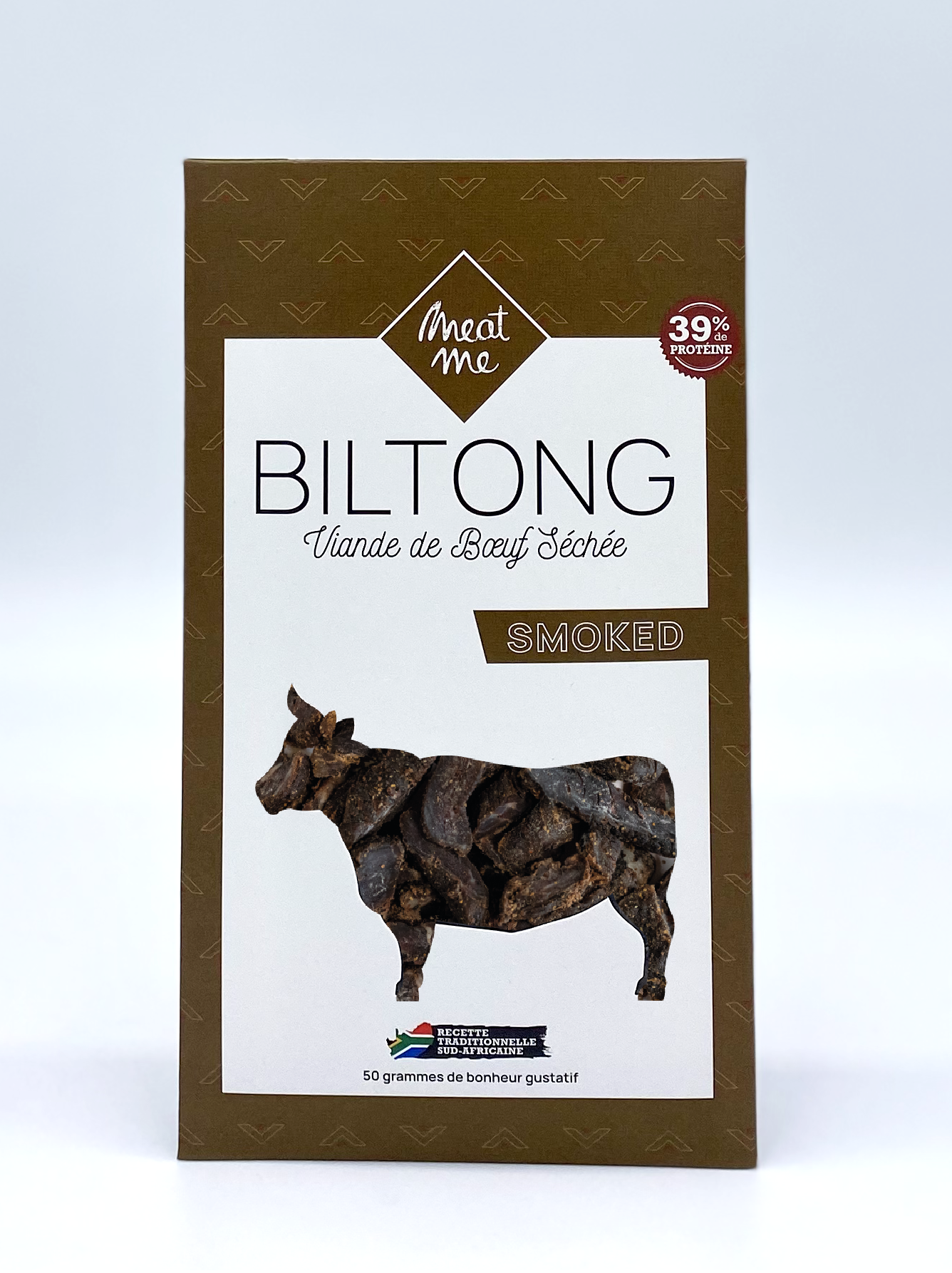 Viande de boeuf séchée et marinée puis fumée. Le Biltong est une tradition culinaire originaire d'Afrique du sud.